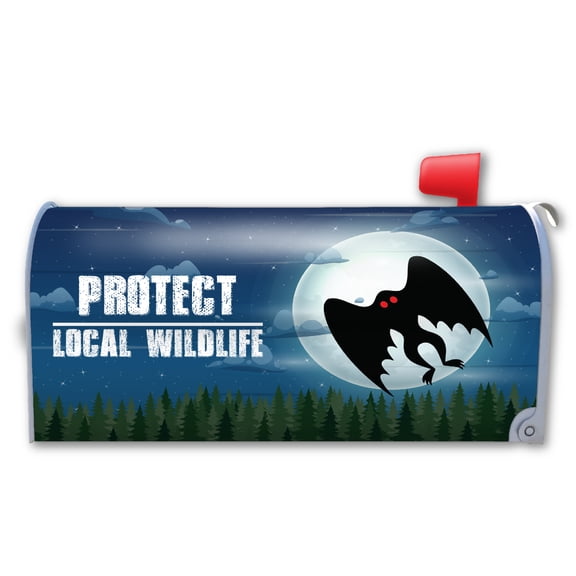 Mothman Protect Local Wildlife Mailbox Cover Magnet