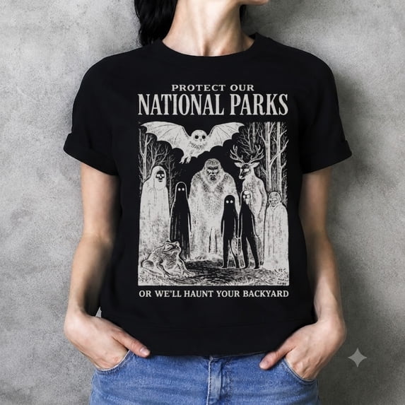 Mothman Protect Our Parks Cryptid National Park Timeless Theme For ...