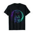 thumbnail image 1 of Mothman Retro Cryptid Cryptozoology Black T-Shirt, 1 of 5