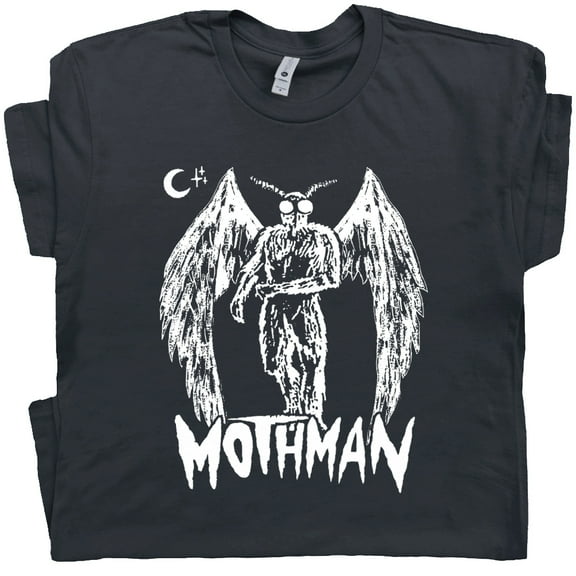 Mothman T Shirt For Men Women Cool Cryptid Monster Shirts Weird Creature Unusual Cryptozoology Cryptid Graphic Tee West Virginia
