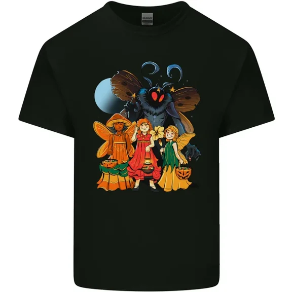 Mothman With Fairies Mens Womens T-Shirt