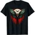 thumbnail image 1 of Mothman cryptid creature Black T-Shirt, 1 of 5