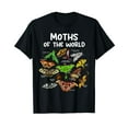thumbnail image 1 of Moths Of the World Types of Moth Lover Insect Entomology T-Shirt, 1 of 5