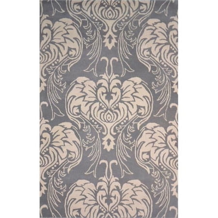 Moti TU03-GRY-6714 2 x 3 ft. Trevi Rectangle Area Rug - Gray