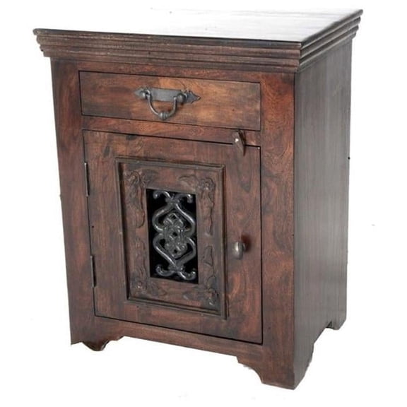 Moti 26014001 Mirage Nightstand, Dark - 30 x 24 x 16 in.