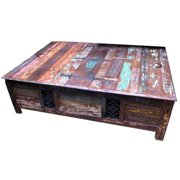 Moti 42 x 60 x 18 in. Trinidad Box Cocktail Table