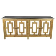 Moti 62009003 Manhattan Beach Sideboard- 4-Door with Mirror - Natural