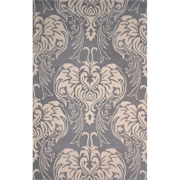 Moti TU03-GRY-6711 8 x 11 ft. Trevi Rectangle Area Rug - Gray