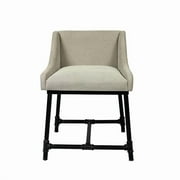 Moti Aliso Morgan 31" Adjustable Fabric Dining/Bar/Counter Chair in Light Gray