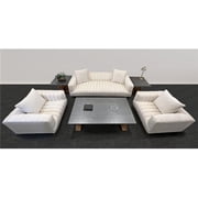Moti Bailey-Living-Room-Set-1 Living Room Set with Coffee Table, 2 End Tables, Rutl & Sofa & 2 Armchairs - 6 Piece