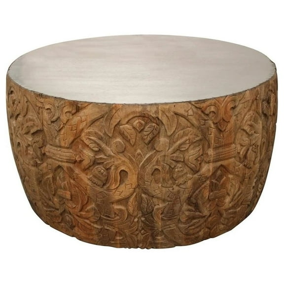 Moti Carter Cocktail Table with Zinc Top