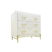 Moti Perez 3-Drawer Chest in White