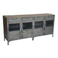 thumbnail image 1 of Moti Sheridan 4 Door & 4 Drawer Metal Buffet, 1 of 1