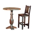 thumbnail image 1 of Moti Trinidad Hand-Crafted Coastal Solid Wood Bar Chair in Multi-Color, 1 of 6