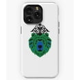 thumbnail image 1 of Motif Bear Green with Headdress Art G5135 Phone Case for iPhone17 16 15 14 13 12 11 Pro Max, 1 of 2