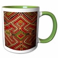 thumbnail image 1 of Motif from Antique Asian Textile, Close up 11oz Two-Tone Green Mug mug-225992-7, 1 of 3