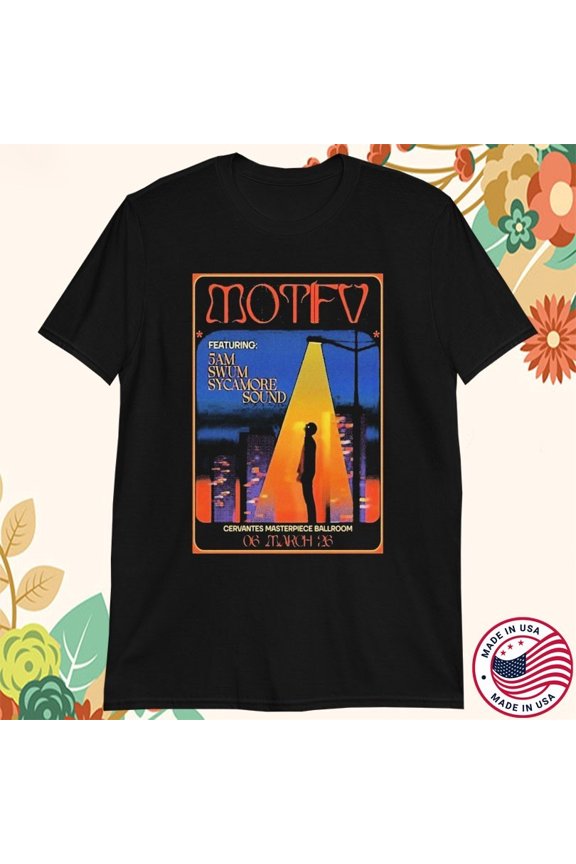 Motifv Mar 6 2026 Cervantes Masterpiece Ballroom Denver CO T-shirts Reprint