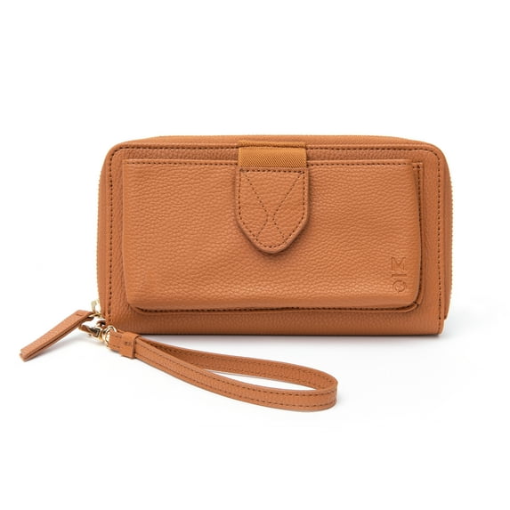 Motile Commuter Wallet With 3,000 Mah Qi Certified Wireless Powerbank, Camel