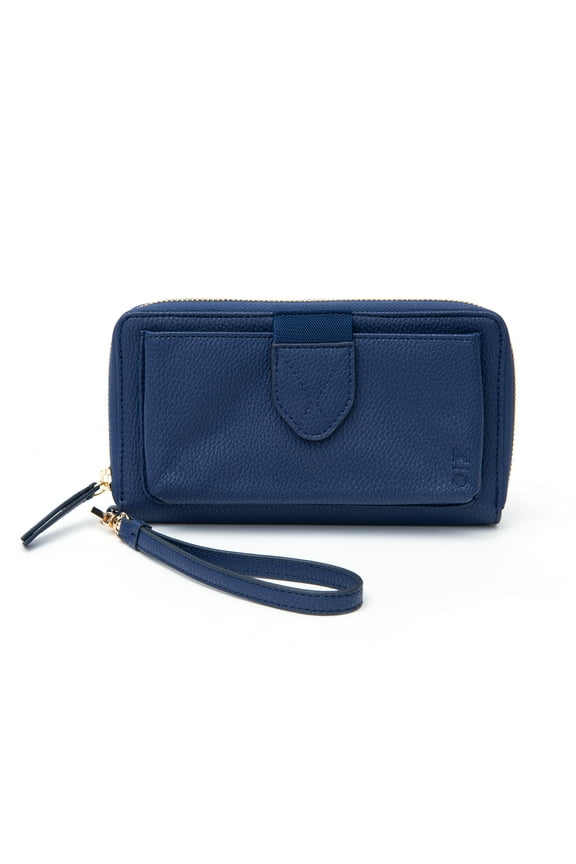 ™ Commuter Wallet with 3,000 Mah Qi Certified Wireless Powerbank, Navy