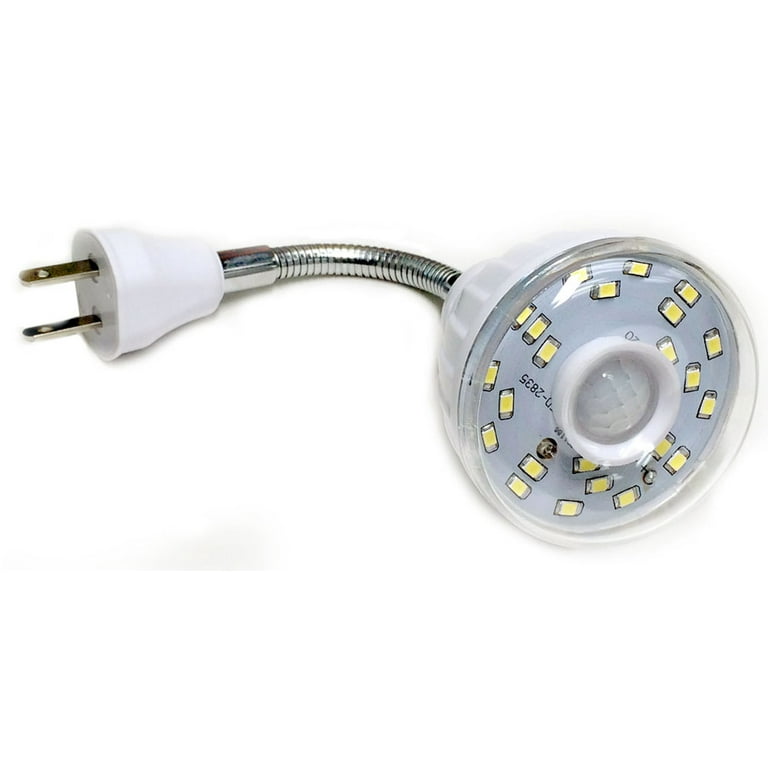 Motion-Activated Bright LED Night Light For AC Outlet Plug-In No