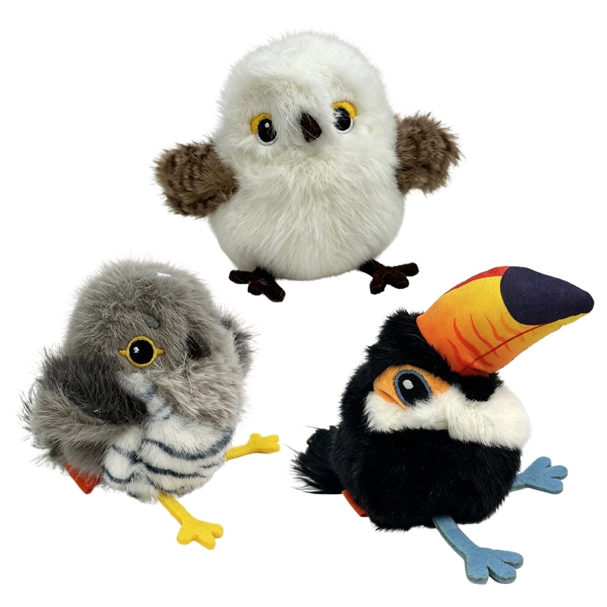 Motion Activated Chirping Bird Cat Toy, USB Rechargeable Realistic Flapping Bird with Catnip, Interactive Indoor Kitten Play Toy