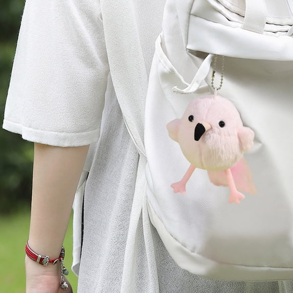 Motion Activated Chirping Bird Toy - Interactive Sensory Plush for Babies, Soft Fabric with Realistic Sounds, Early Learning Infant Toy Pink