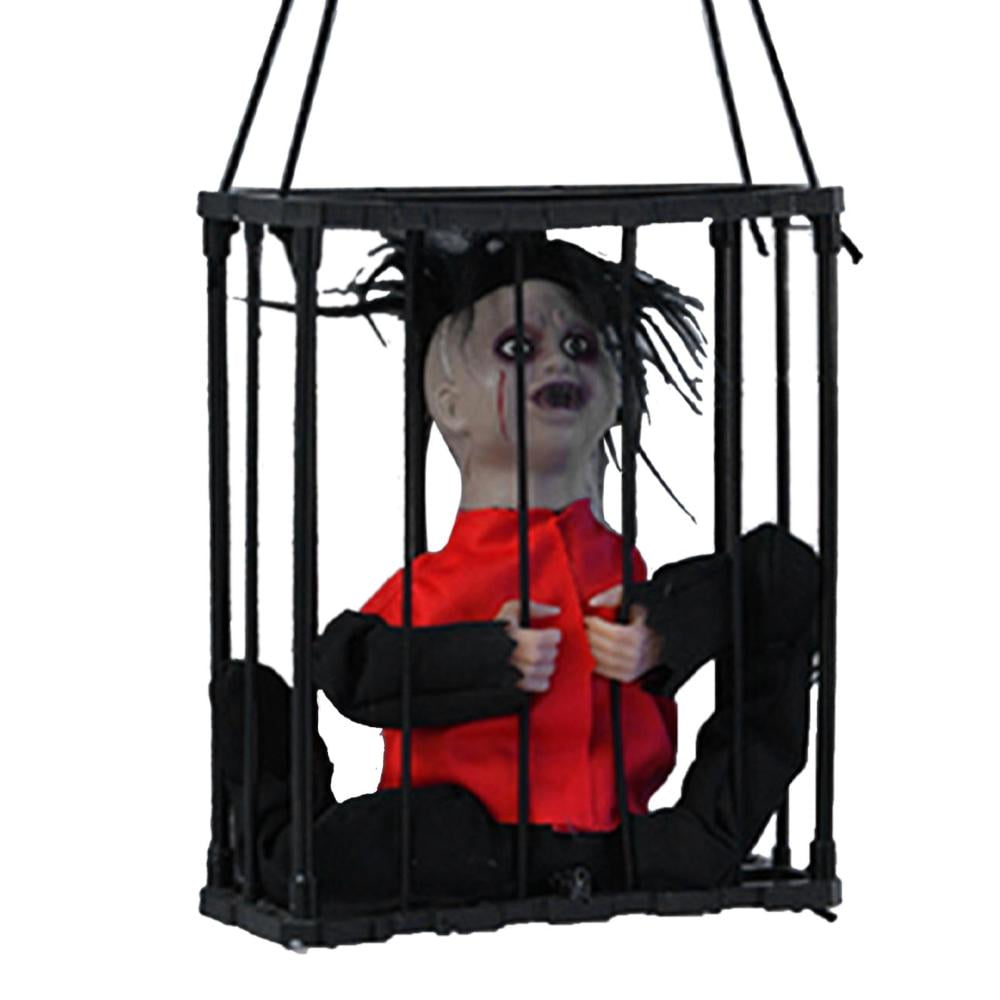 Motion Activated Halloween Decorations | Cage Horror Decoration Toys ...