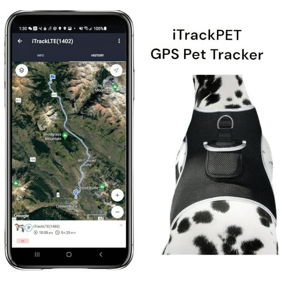 Motion Activated Mini Cat Tracker Waterproof GPS Pet Location Finder Size:XL