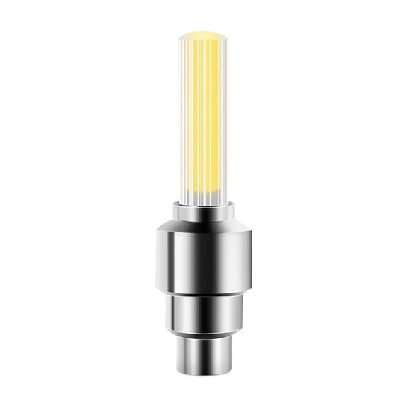 Motion Activated Tire Valve Stem Lights, LED Wheel Lights for Car Motorcycle Bike, Auto Sensor Vibration Night Safety Accessories,Yellow