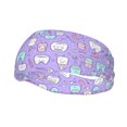 thumbnail image 1 of Motion Adornment Sweatband 15 In Both Men And Women Can Stretch Breathable Soft Perspiration For Hiking Walking Running Exercise Cartoon Toothbrush, Toothpaste And Toothpick Elements, 1 of 8