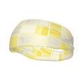 thumbnail image 1 of Motion Adornment Sweatband 15 In Both Men And Women Can Stretch Breathable Soft Perspiration For Hiking Walking Running Exercise Lightyellow Checked Hand-Drawn Sketch_3, 1 of 8