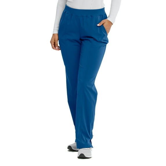 Motion By Barco MOP002 Women's Three Pocket Cargo Rib Waist Scrub Pant New Royal XS