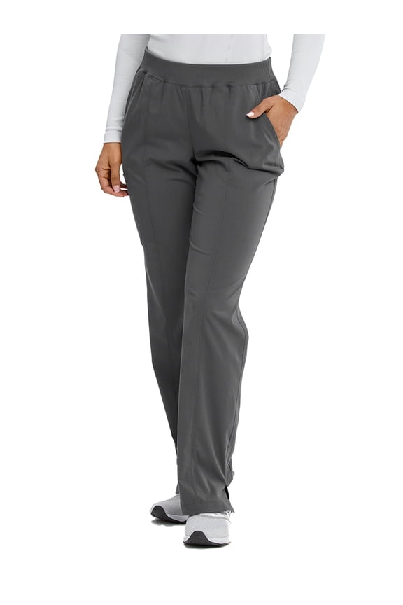 Motion By Barco MOP002 Women's Three Pocket Cargo Rib Waist Scrub Pant Pewter SP
