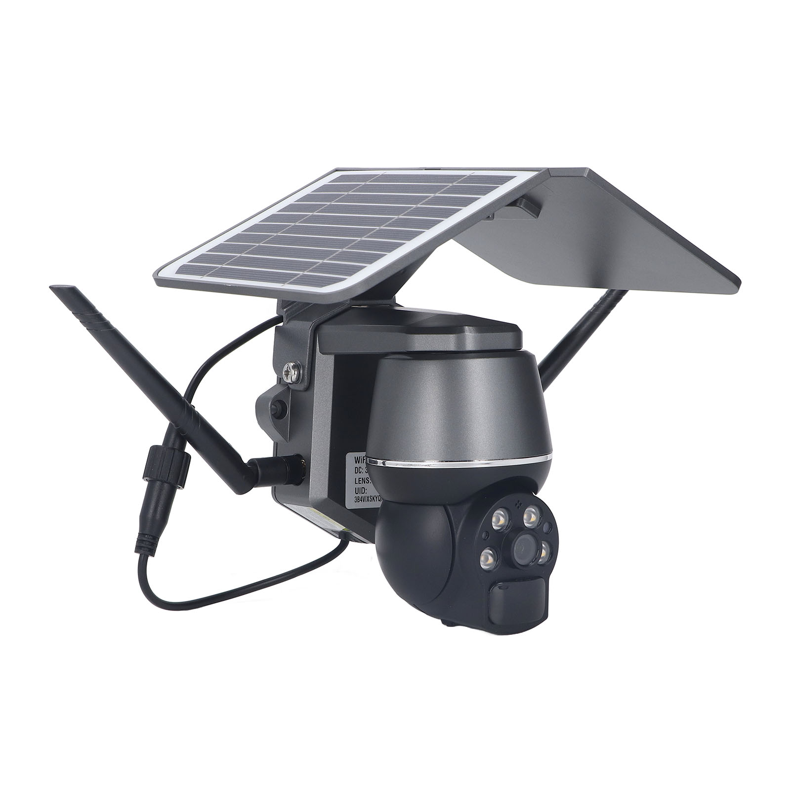 Motion Detection Alert Outdoor Camera 1080P 3MP Solar Powered