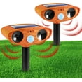thumbnail image 1 of Paddsun Motion Detection LED Light 2-Pack Solar Ultrasonic Animal Repeller Cat Squirrel Raccoon Deer Mouse Fox Wateproof, 1 of 6