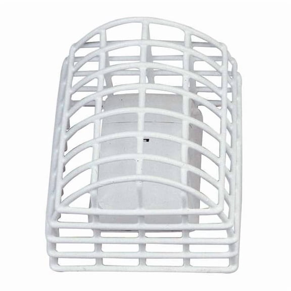 Motion Detector Guard, Steel, Surface Mount, 5 3/4 in W x 7 in H x 4 1/2 in D, White