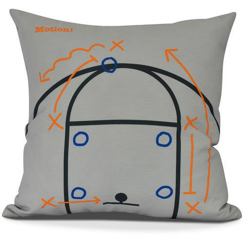 Motion! Geometric Print Outdoor Pillow