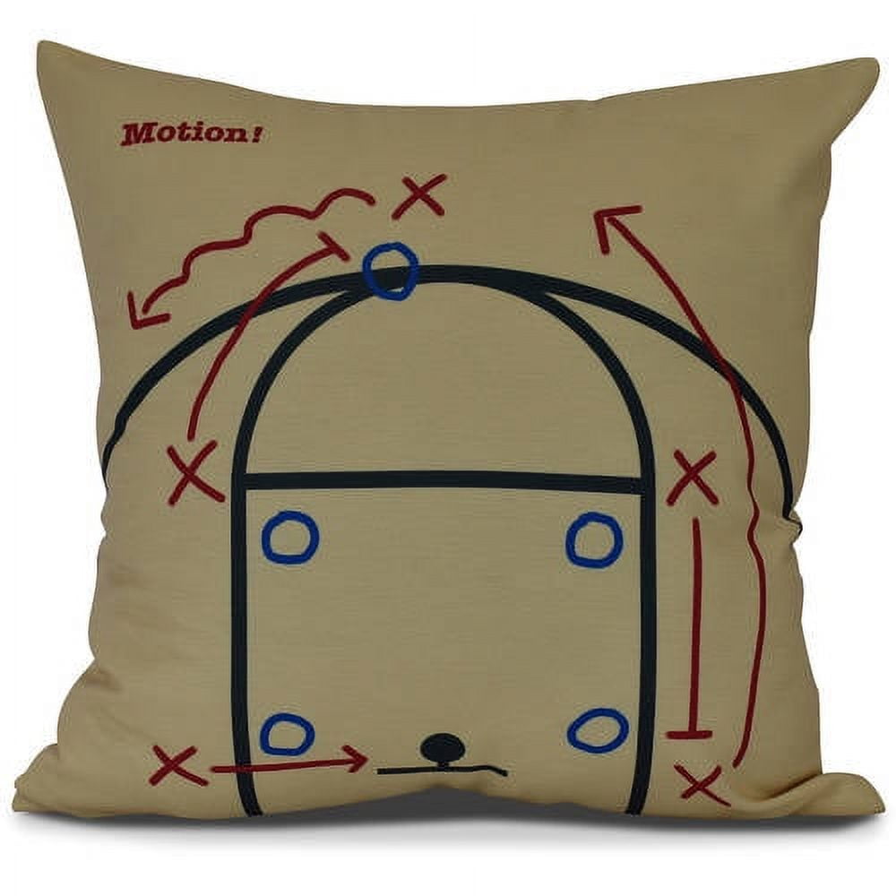 Motion! Geometric Print Outdoor Pillow
