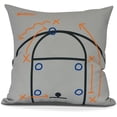 thumbnail image 1 of Motion! Geometric Print Outdoor Pillow, 1 of 1