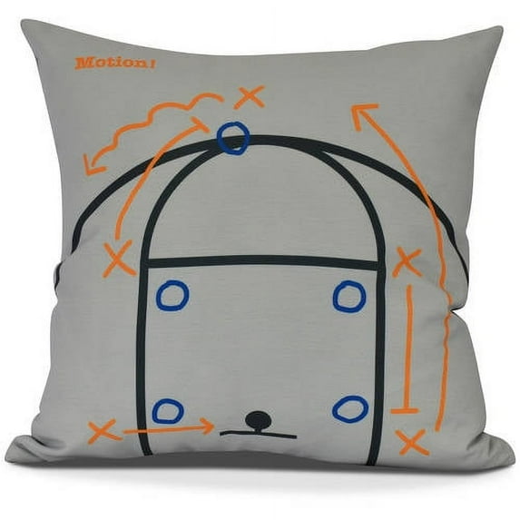 Motion! Geometric Print Pillow