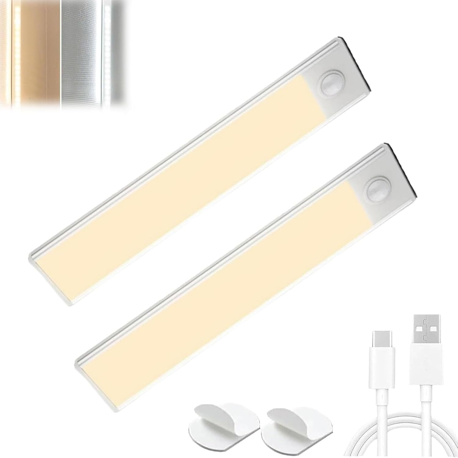 Image showcasing Motion Lights, Punch-Free Smart Sensor Magnetic Rechargeable LED Light ...