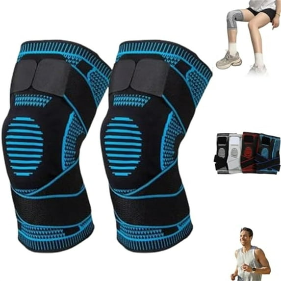 Motion Max Knee Pro Brace, Knee Bone Recovery Brace, Support for Bone-on-Bone Walking (Blue,XX-Large)