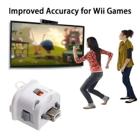 Motion Plus Adapter Replacement for Wii Motion Plus Adapter-Sensor Accelerator and Nintendo Remote Controller Compatible (White 1 pcs)