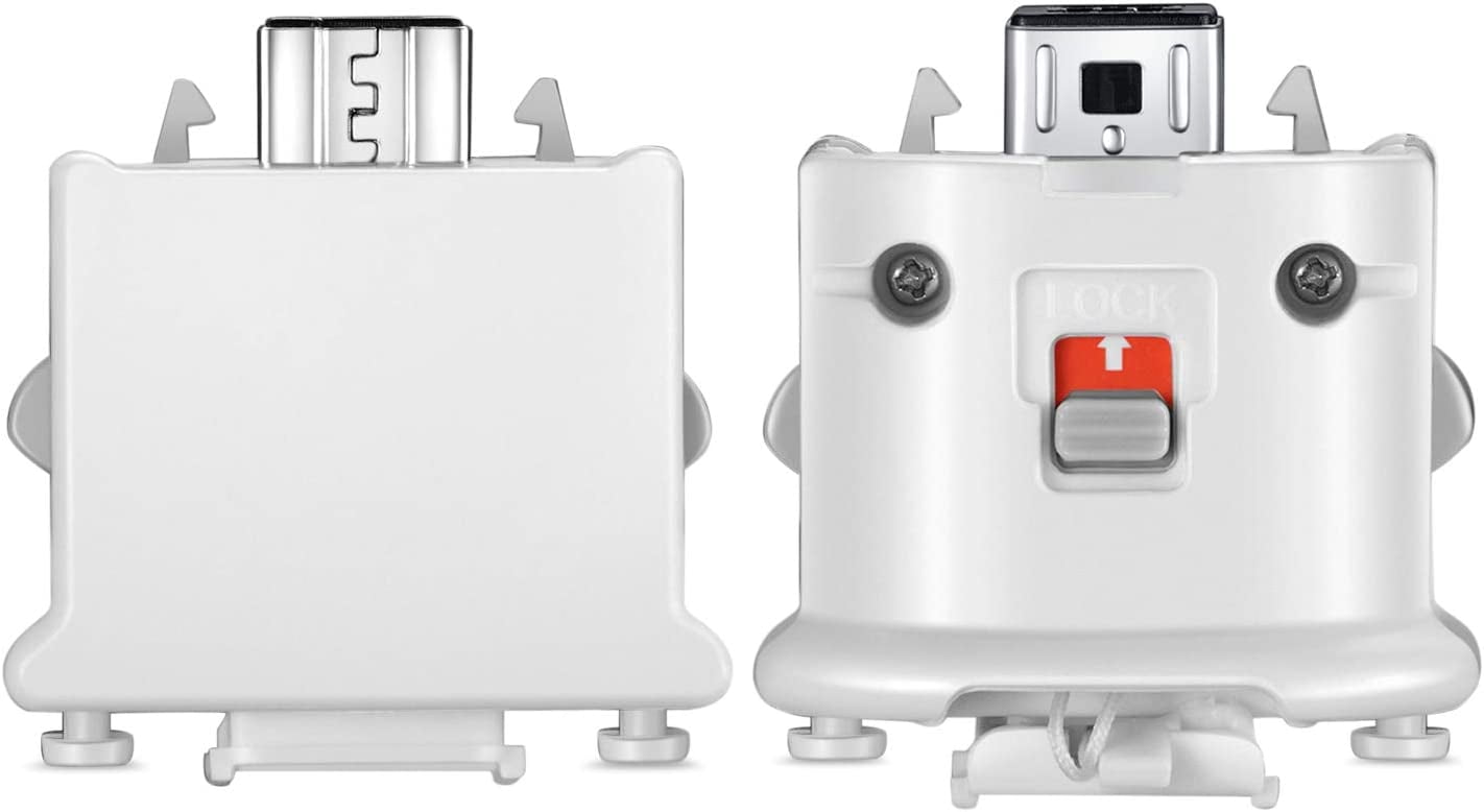 Wii Motion Plus Adapter & Sensor Nintendo Compatible (White 2 Pcs/Set