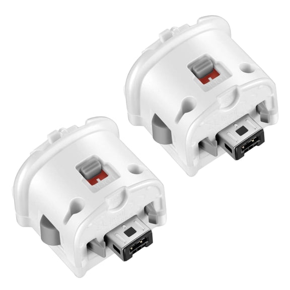 Motion Plus Adapter Replacement for Wii Motion Plus Adapter-Sensor Accelerator and Nintendo Remote Controller Compatible (White 2 Pieces/Set)