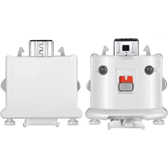 Motion Plus Adapter Replacement for Wii Motion Plus Adapter-Sensor Accelerator and Remote Controller Compatible (White 2 Pieces/Set)