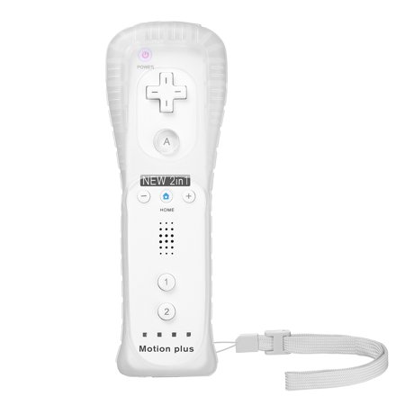 Motion Plus Remote Controller for Nintendo Wii / Wii U Console Video Games with Case