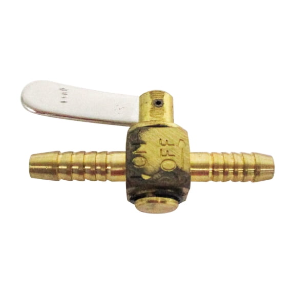 Motion Pro 3/16" Inline Fuel Valve Brass Simple On Off Lever Operation 08-0038