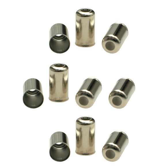 Motion Pro Chrome 8mm Cable Housing End Cap Fitting for 7mm Cable 10Pk (01-0006)