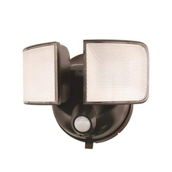 Motion-Sensing Battery Powered LED Bronze Floodlight